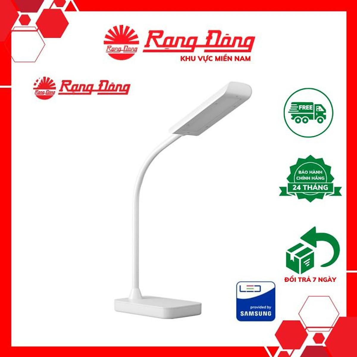 Đèn bàn cảm ứng đổi màu, chống cận 6W LED Rạng Đông, 3 cấp ánh sáng RL-20.LED