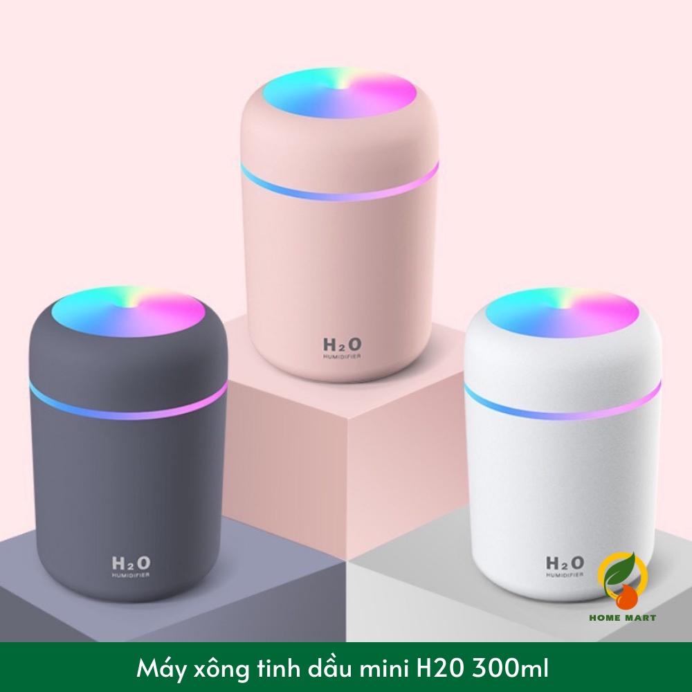 Máy phun sương tạo ẩm H2O máy xông tinh dầu tạo ẩm không khí, khuếch tán tinh dầu H20 Humidifier đèn LED 300ml