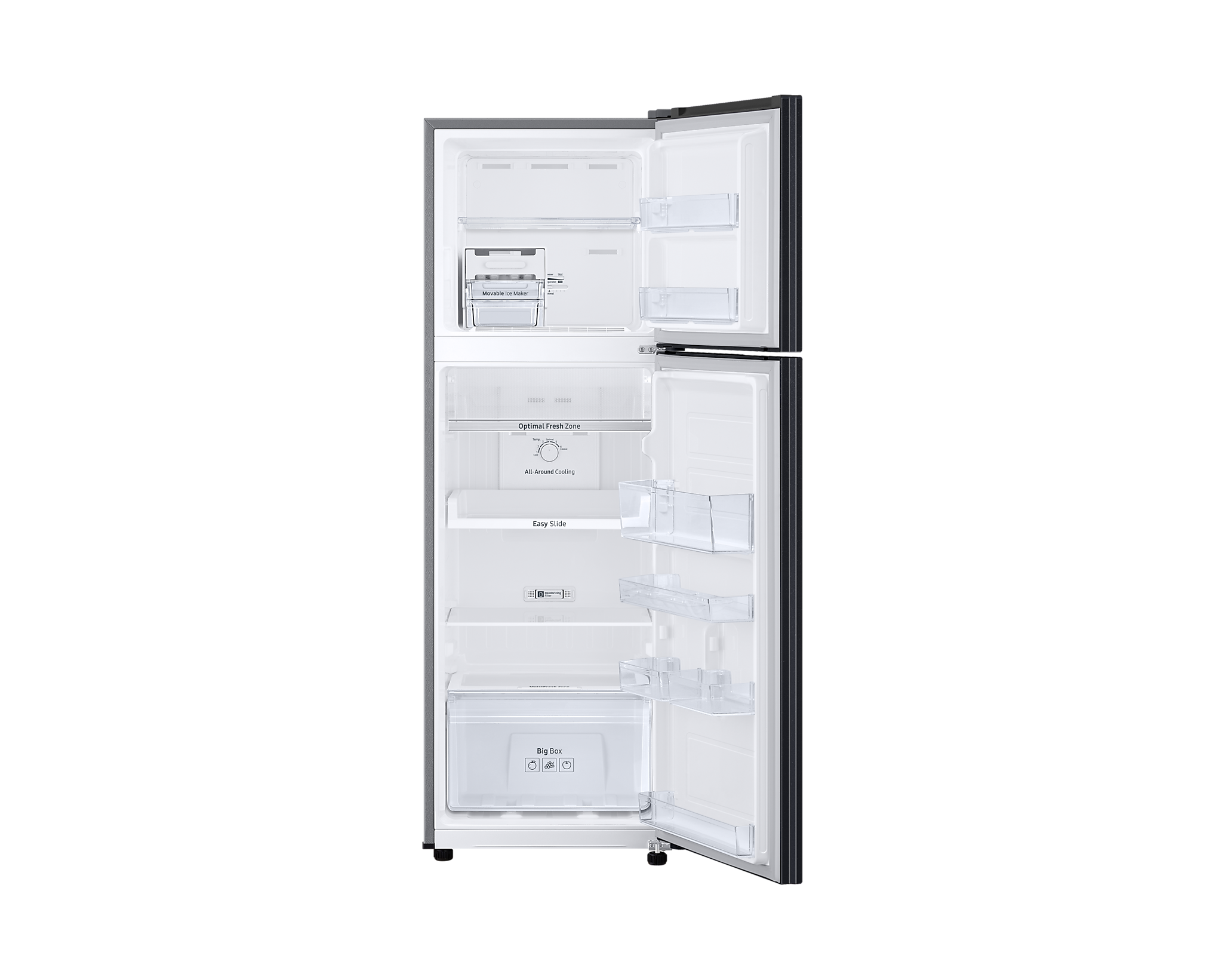 Tủ Lạnh Samsung Ngăn Đông Trên với Digital Inverter 264L màu Đen RT25M4032BU/SV - Miễn phí giao + lắp đặt toàn quốc- Hàng Chính Hãng