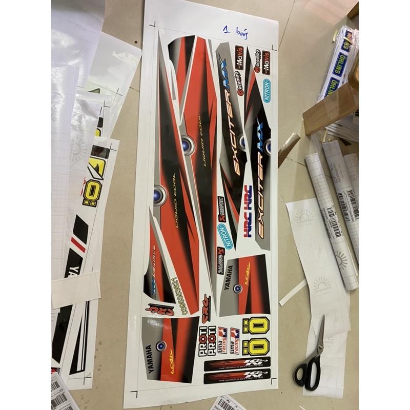 Tem rời dành cho xe Exciter 2019 Cam đen