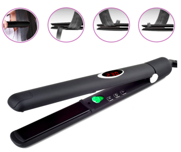 Máy Kẹp Tóc Nhiệt Hồng Ngoại Xa PYT Far Infrared 2in1 - Màu Vàng Hồng - Sử Dụng Để Ép Và Uốn Tóc