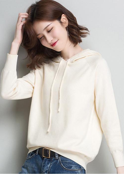 Áo hoodile len nữ ArcticHunter, chất len trơn mịn, thời trang trẻ, thương hiệu chính hãng