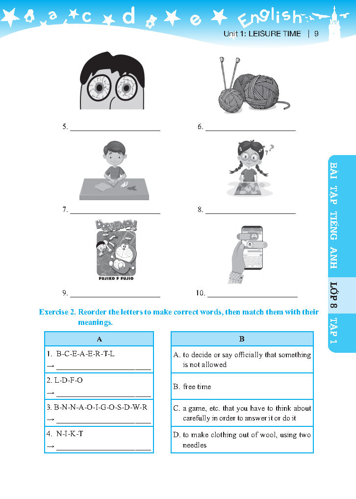 Global Success - Bài Tập Tiếng Anh Lớp 8 - Tập 1 (Có Đáp Án)