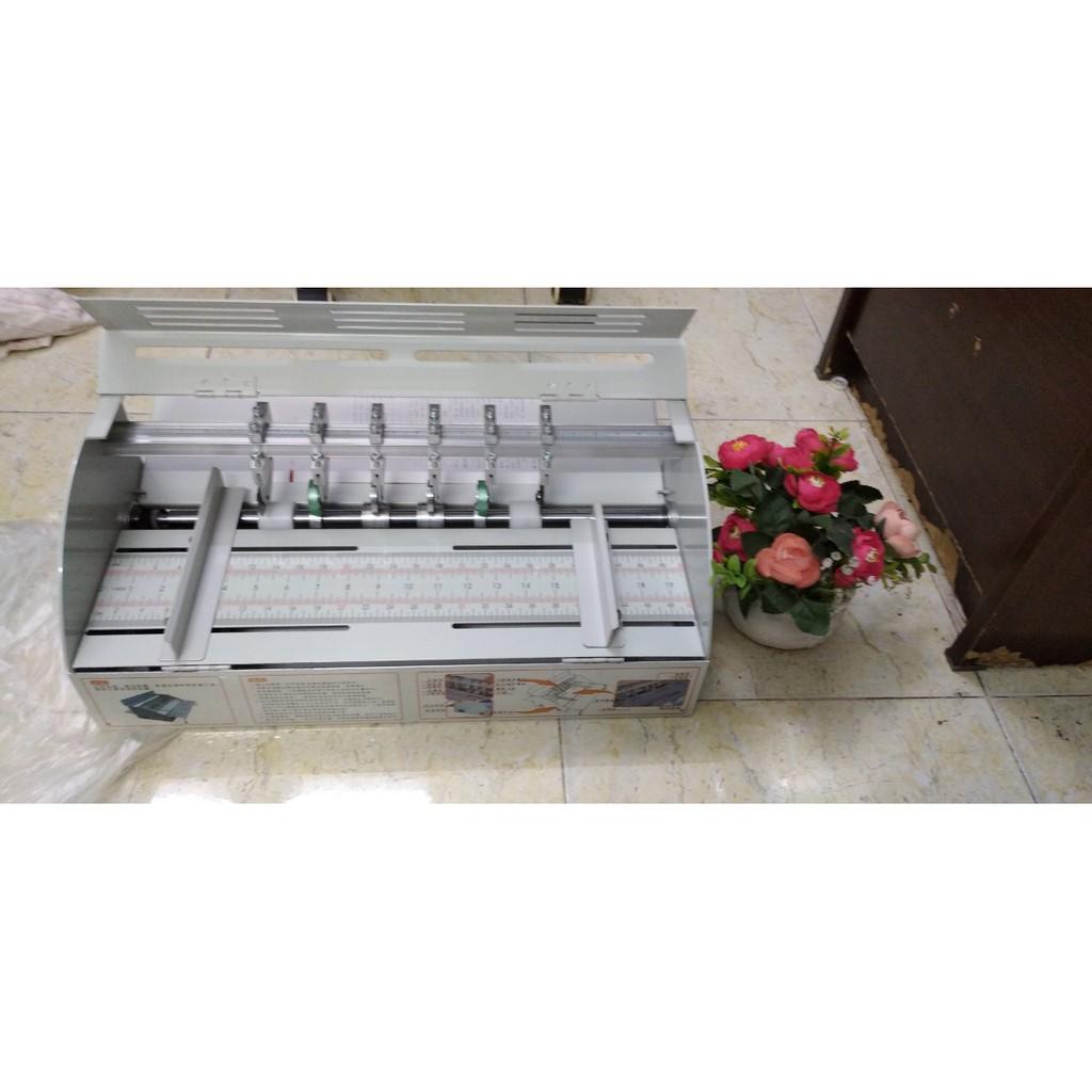 Máy cấn răng cưa H600 khổ 46cm tạo nếp gấp giấy điện Máy gấp nếp bìa sách đường gấp nếp gấp