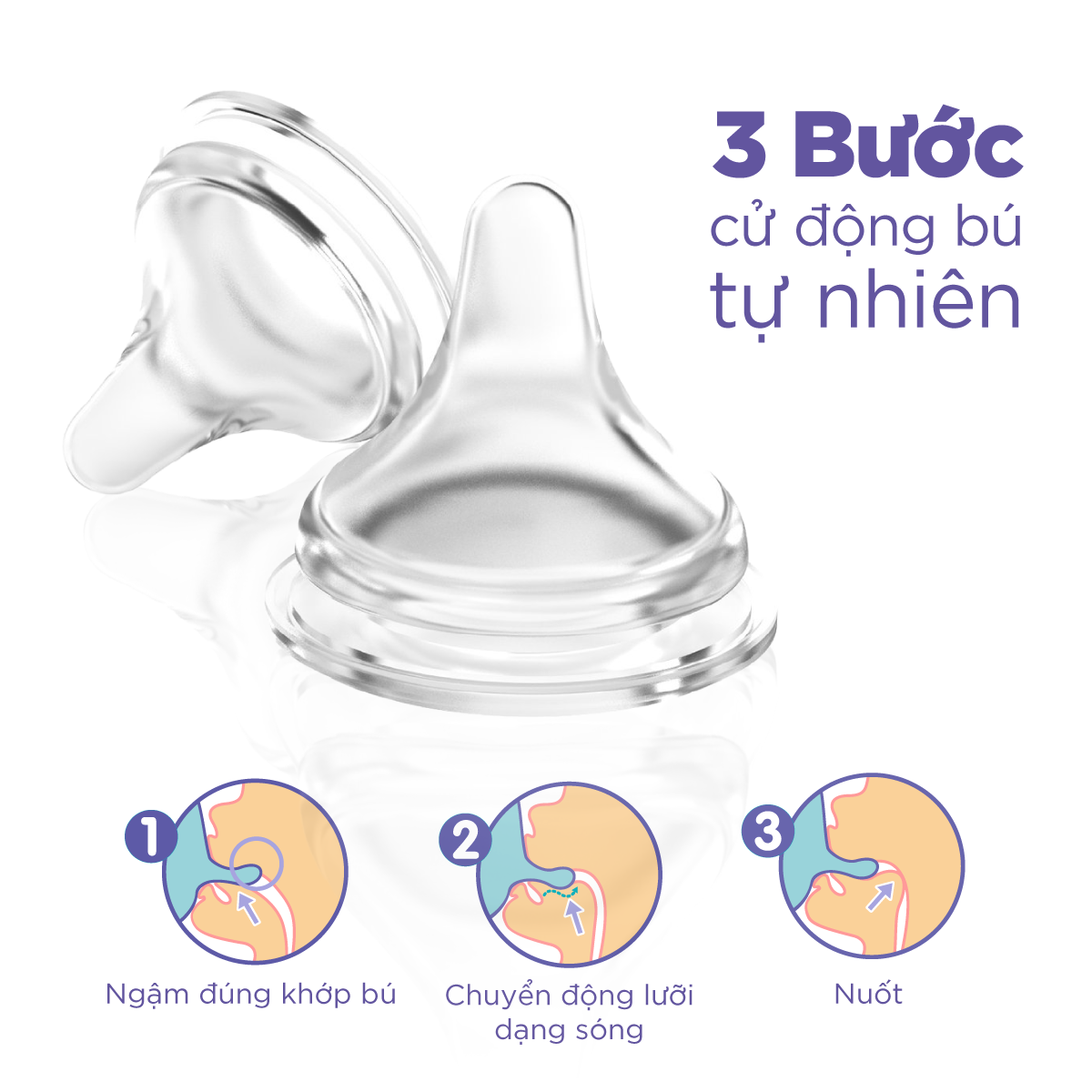 2 Bình Sữa Cổ Rộng Lansinoh 160ml TẶNG 1 Núm Vú Cổ Rộng Lansinoh Size F
