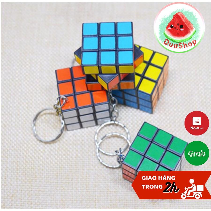 Móc khóa rubik 3*3cm Duashop