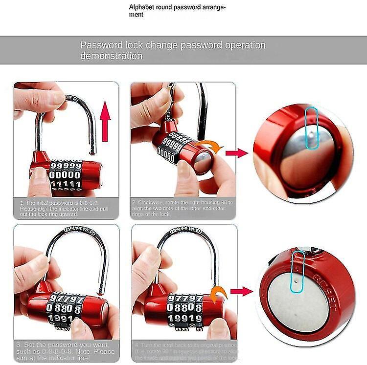 Mini English Olllock Bảng chữ cái Mật khẩu khóa thể thao Khóa tủ khóa tủ khóa mật khẩu Khóa mật khẩu