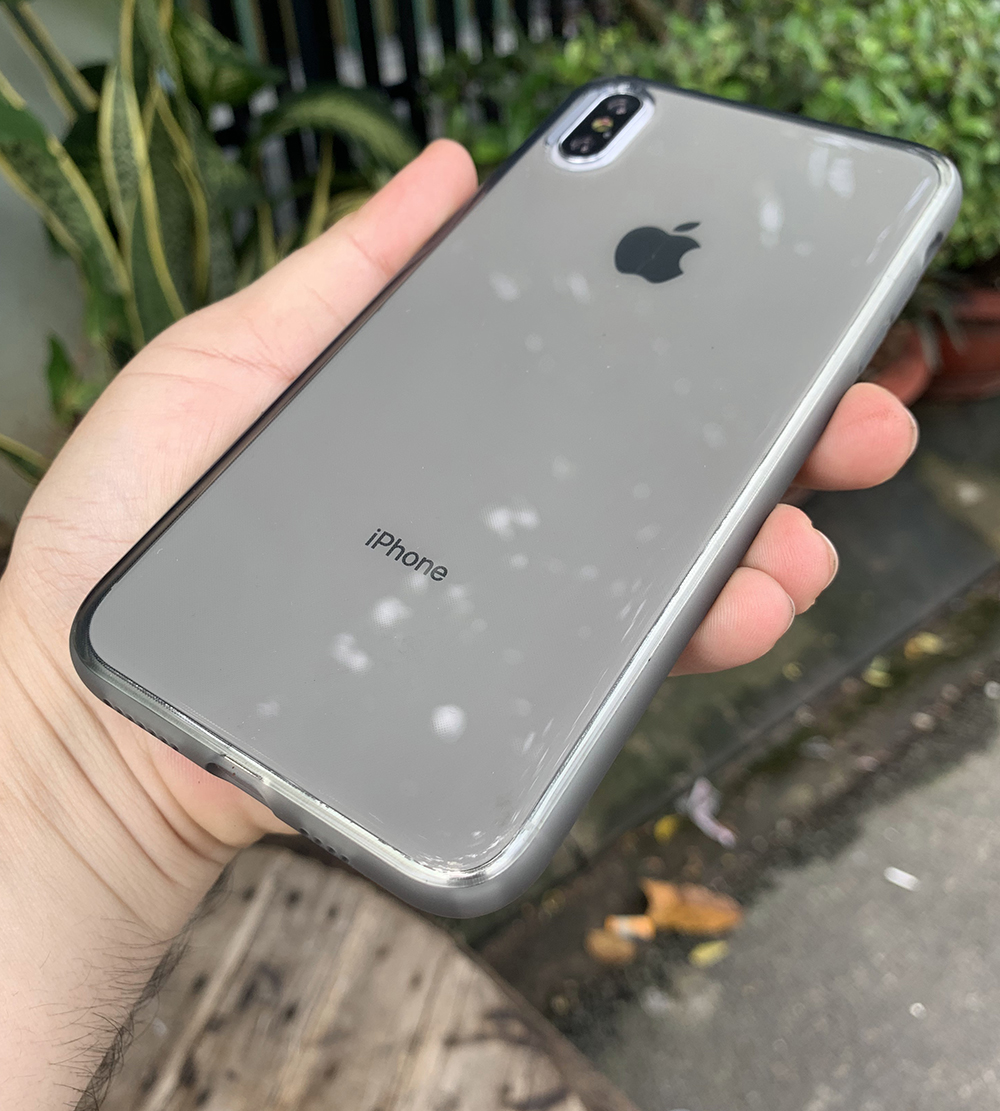 Ốp lưng dẻo cao cấp dành cho iPhone X / iPhone XS - Màu đen mờ