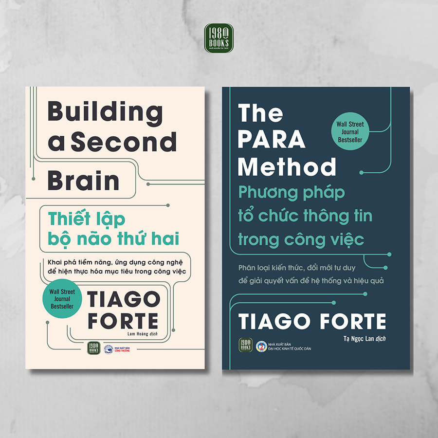 Combo 2 Cuốn Building A Second Brain - Thiết Lập Bộ Não Thứ 2 &amp; The PARA Method - Phương Pháp Tổ Chức Thông Tin Trong Công Việc