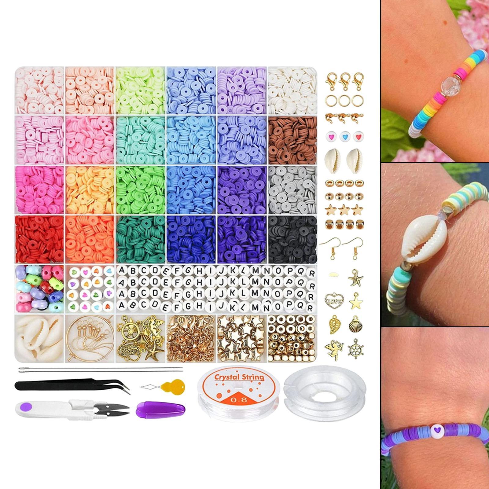 Polymer Clay beads  Disc Beads Letter Beads Spacer Beads for Craft Findings Earring Bracelets Necklace