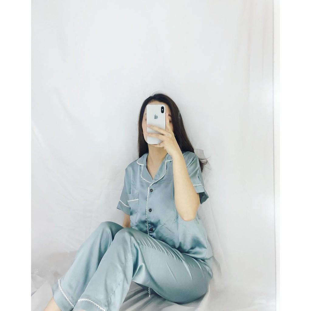 - Album Set Pijama Lụa Satin Ngắn Tay 1