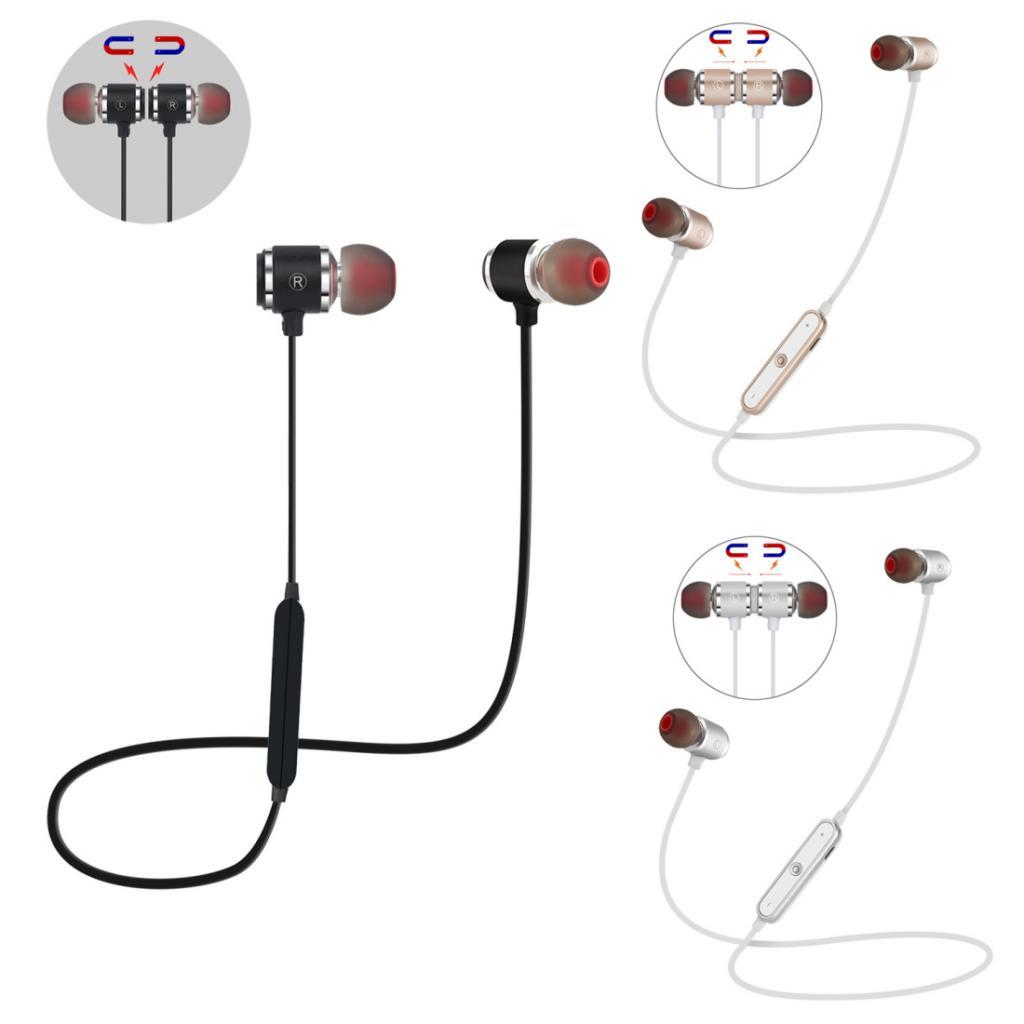 AX-07 Bluetooth Sport Wireless Headphones Magnetic Stereo Earphones