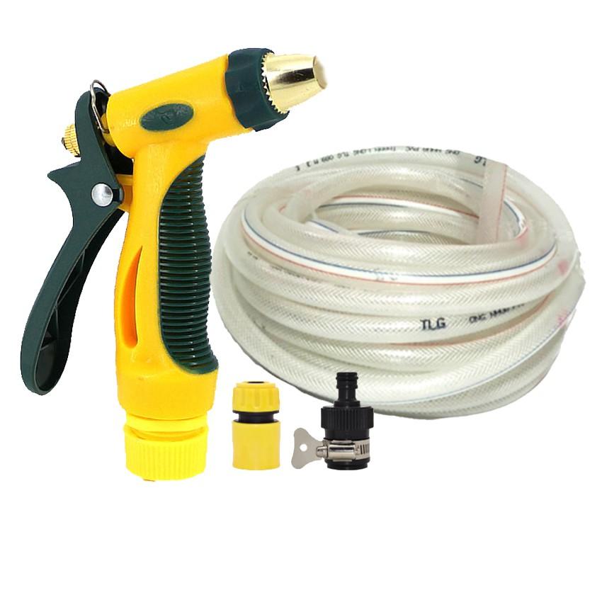 Bộ dây vòi xịt nước rửa xe,tưới cây tăng áp 3 lần 20m 206317