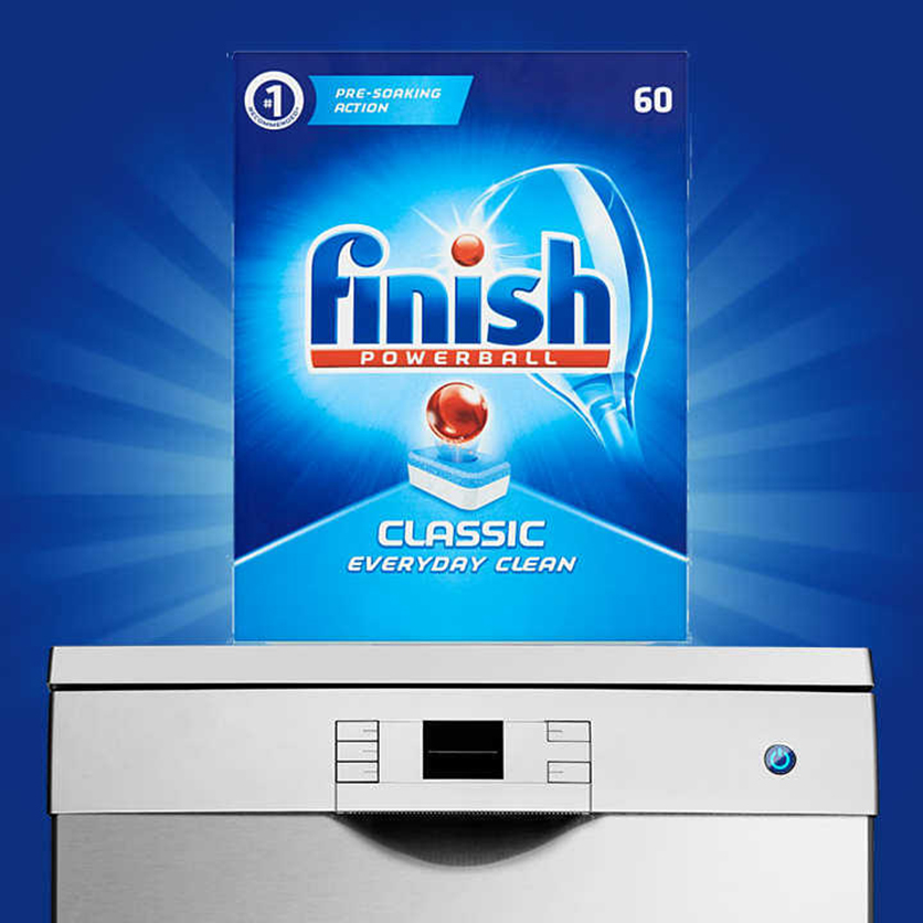 Hộp 100 viên rửa chén Finish Classic Dishwasher Tablets Lemon PTT025446 - hương chanh