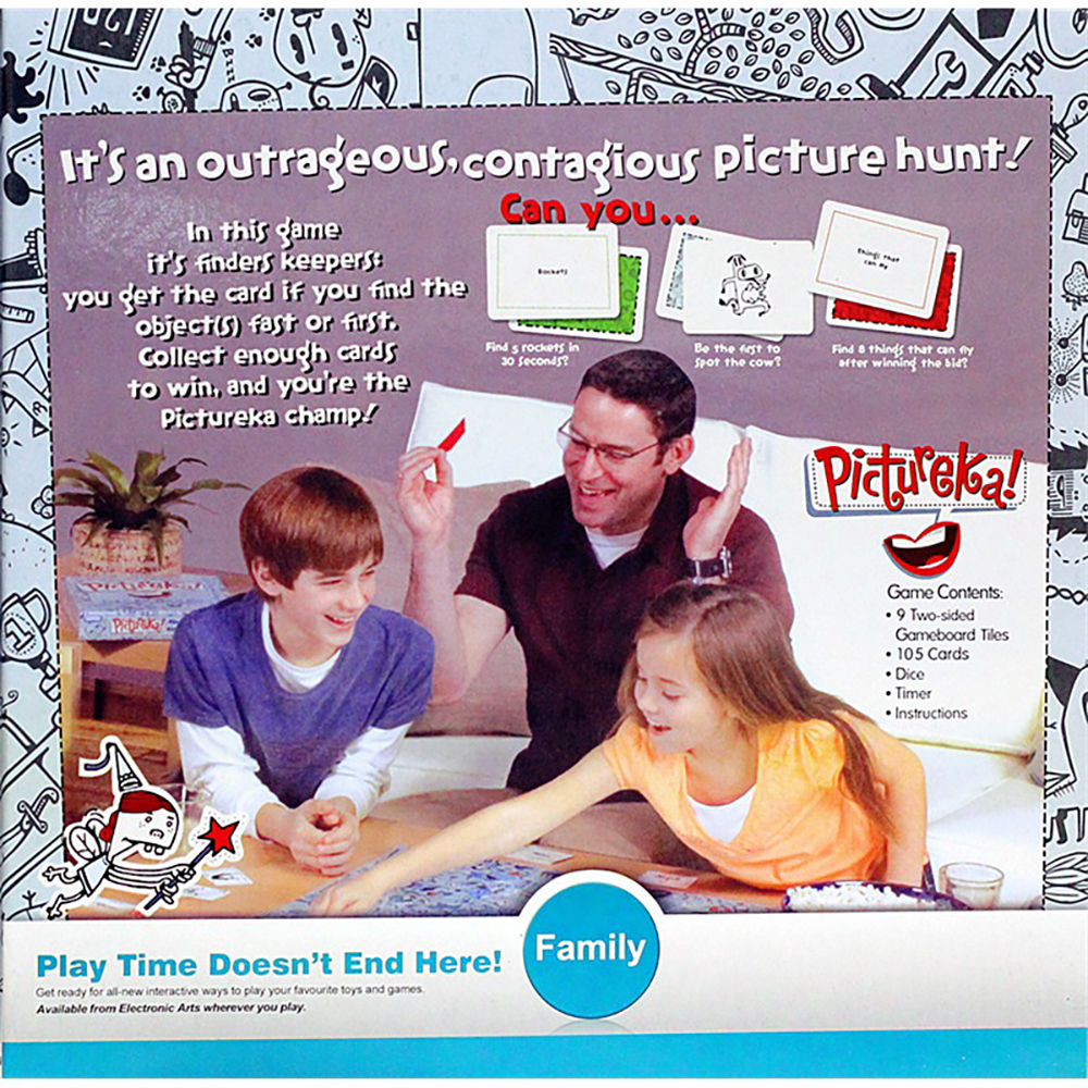 Pictureka! Puzzle Board Game Bộ Thẻ Bài Trò Chơi Spot It Cho 2-7 người chơi