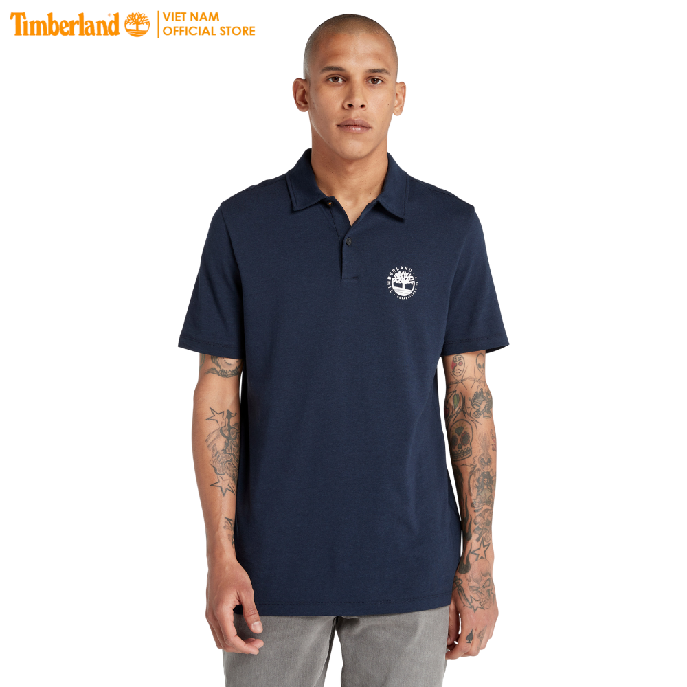 Timberland Áo Polo Nam Short Sleeve Refibra Logo Polo Shirt Regular TB0A2DDR