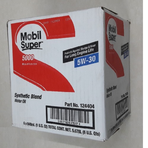 Thùng 6 chai nhớt động cơ đốt trong Mobil super 5W30 (6 chai x 946 ml) - Dầu nhớt Mobil nhập khẩu từ Mỹ