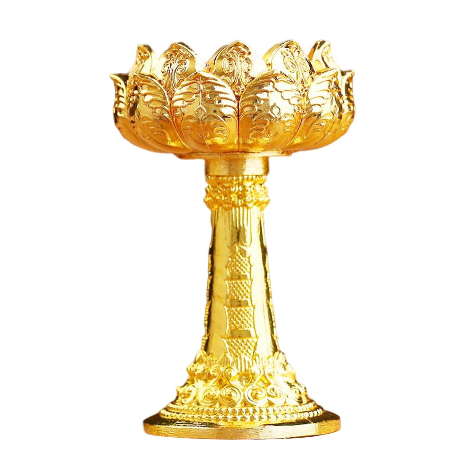 Ghee Lamp Holder Candle Holder Buddhist Supplies Candlestick for Decor