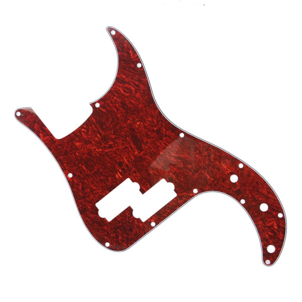 Red Tortoise Shell Pickguard 3 Ply For Bass PB