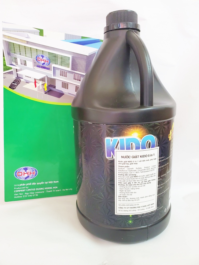 Nước Giặt Xả Thái Lan Hương thơm nhẹ nhàng ,Bảo Vệ Sợi Vải KiDo Đen 3600ml