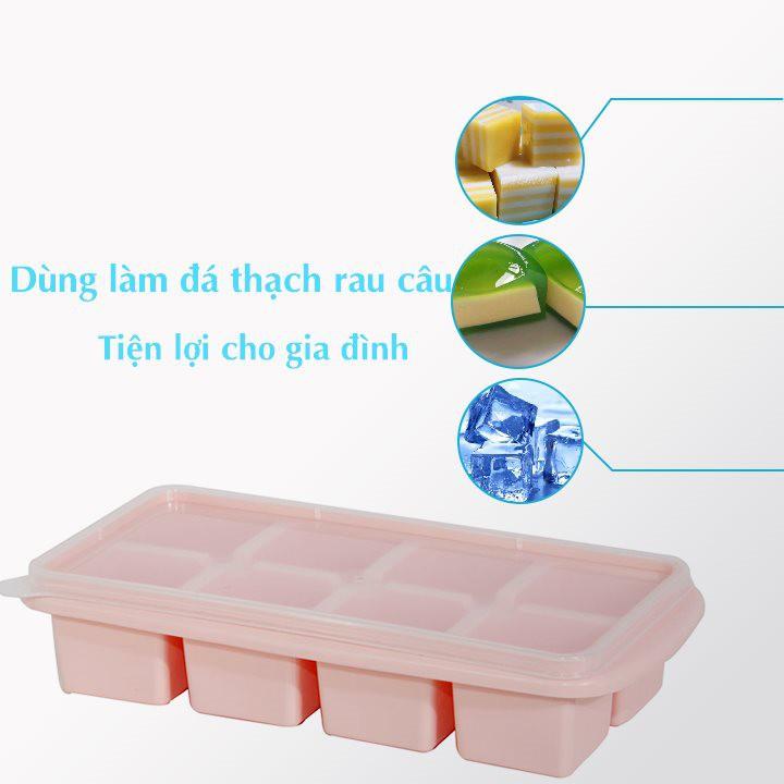 Khay Đá 8 Viên Có Nắp No.6932 (Loại chuẩn)