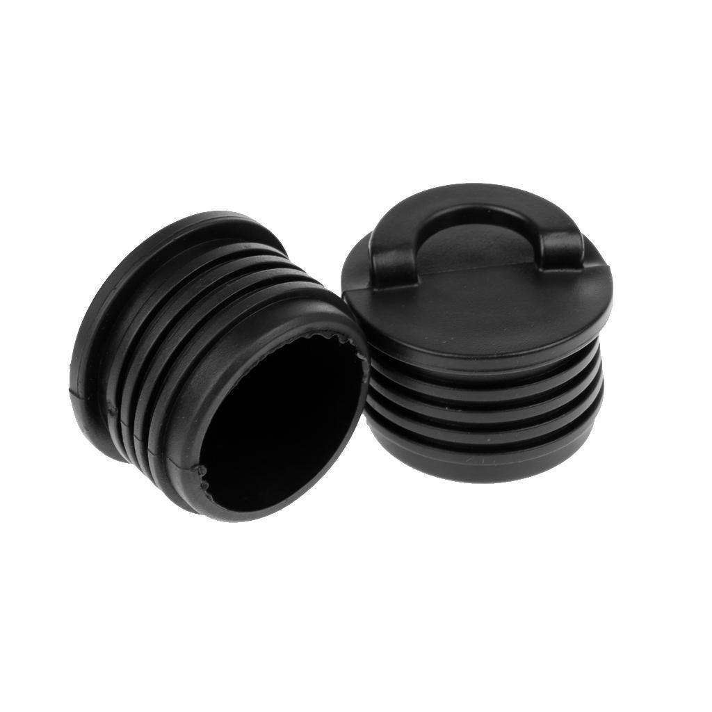 8 Pieces Black Kayak Marine Boat Scupper Stopper Bungs Drain Holes Plugs