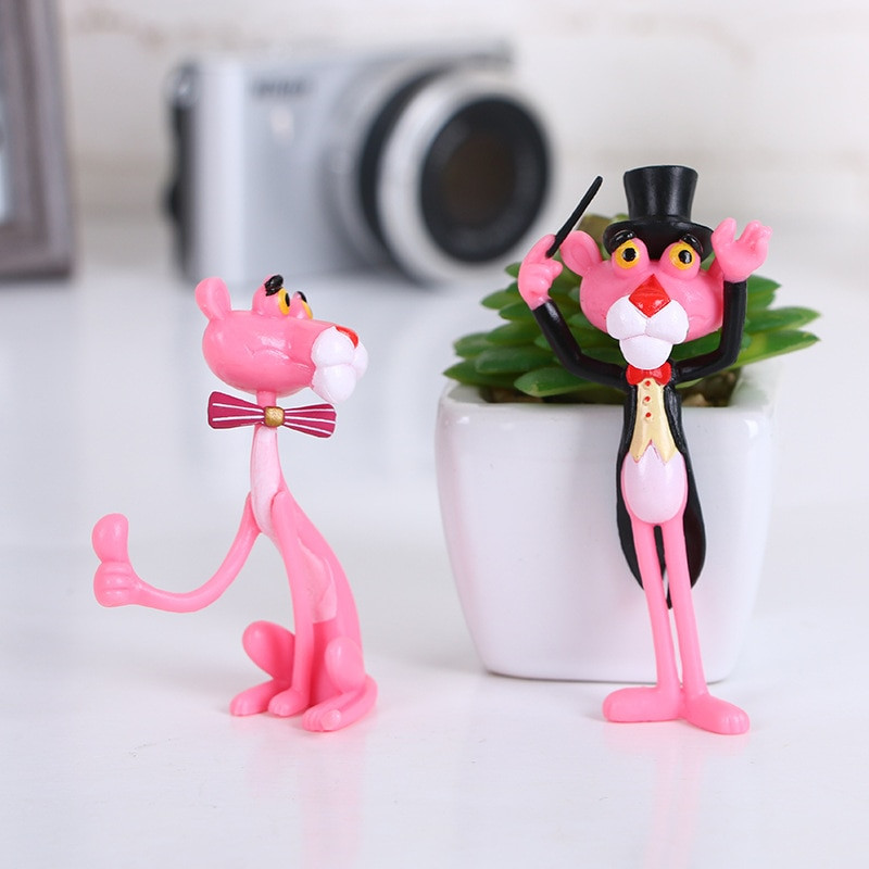 Bộ 4 mô hình đồ chơi báo hồng Pink Panther tinh nghịch BG801