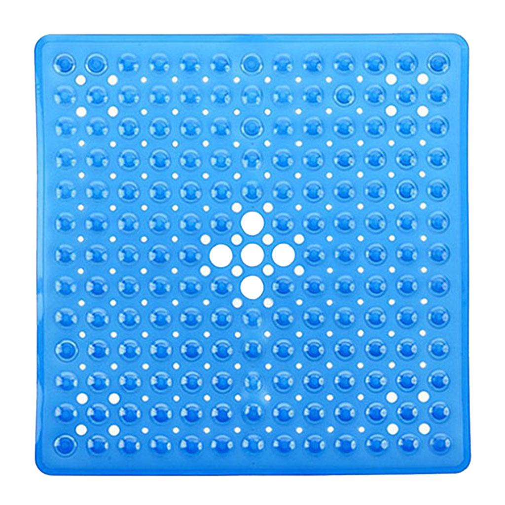 Non Slip Bath Tub and Shower Mat with Suction Cups 54x54cm Transparent