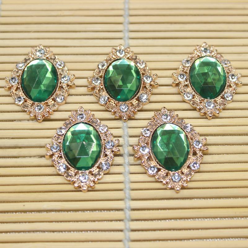 20pcs Rhinestone Flat Back Beads Button Scrapbook Embellishment Crafts