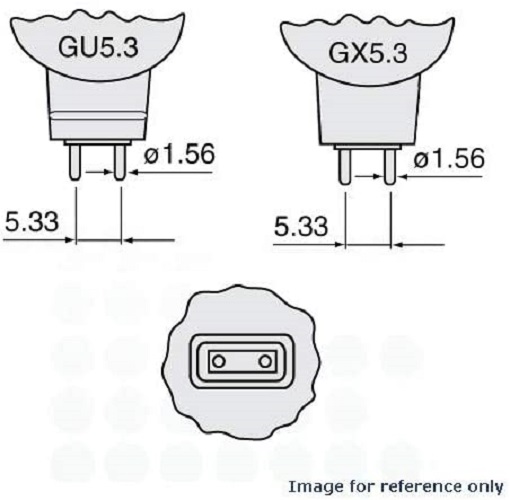 Bóng đèn halogen, Eke 21V-150W, đui bóng GX5.3, bóng Ushio Nhật Bản