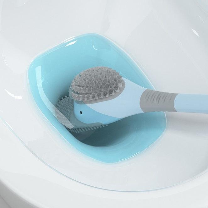 Cọ toilet silicone tạo hình chân vịt ngộ nghĩnh