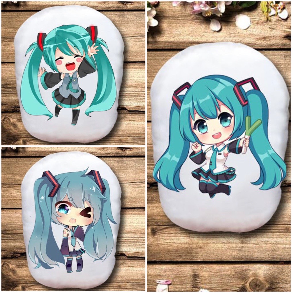 Gấu bông Hatsune Miku in 2mặt