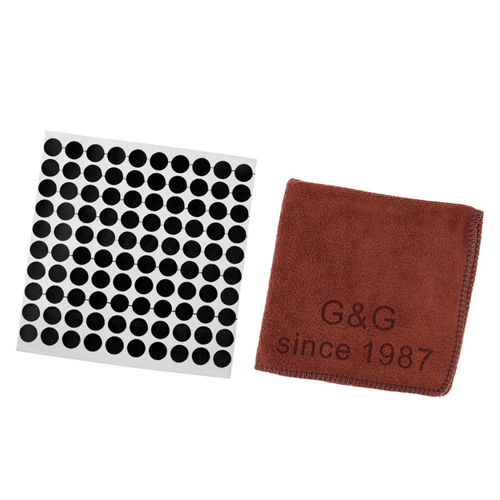 100pcs Snooker Marking Stickers Table Stickers Snooker Pool Cue Clean Towel