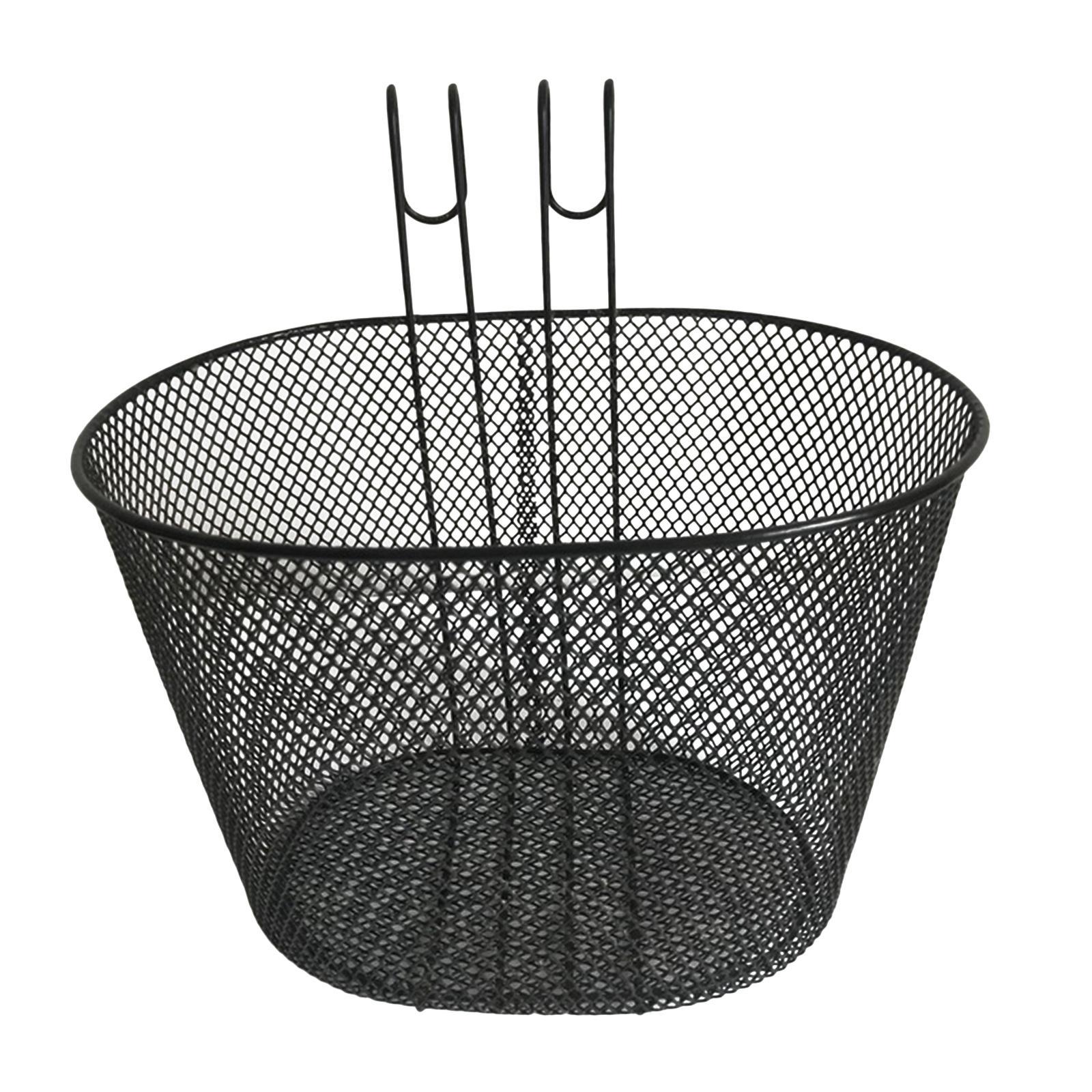 Bike Basket Quick Release Bike Accessories Front Handlebar Black for Adults