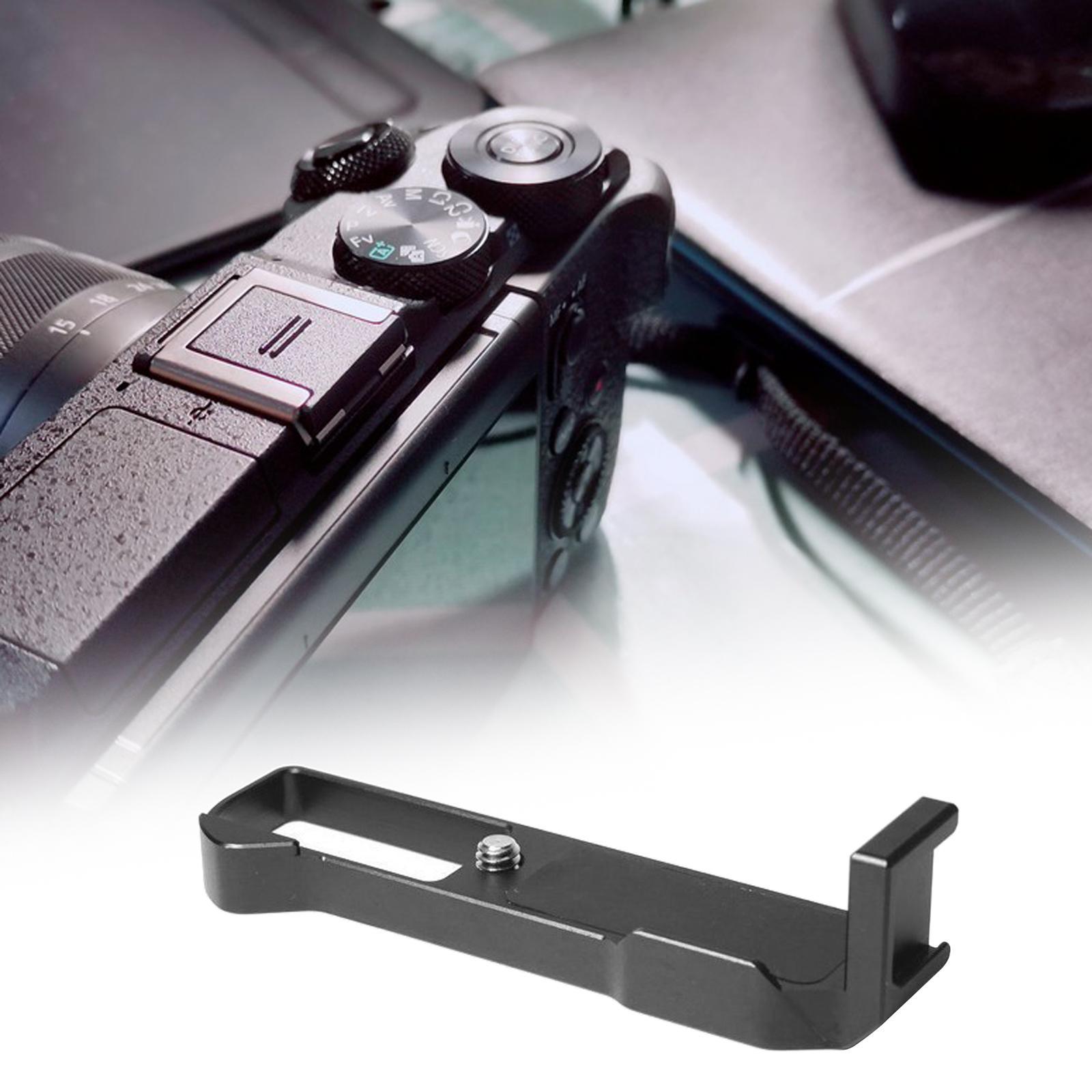 Camera L Bracket, L Plate Cold Shoe Side Mount Accessories ,1/4" Threads Microphone Cold Shoe Bracket for G7x Tripod ,Stable, Professional