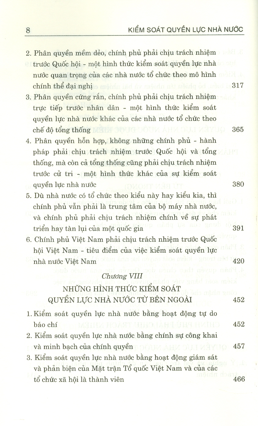 Kiểm Soát Quyền Lực Nhà Nước (Sách tham khảo, tái bản có sửa chữa, bổ sung)