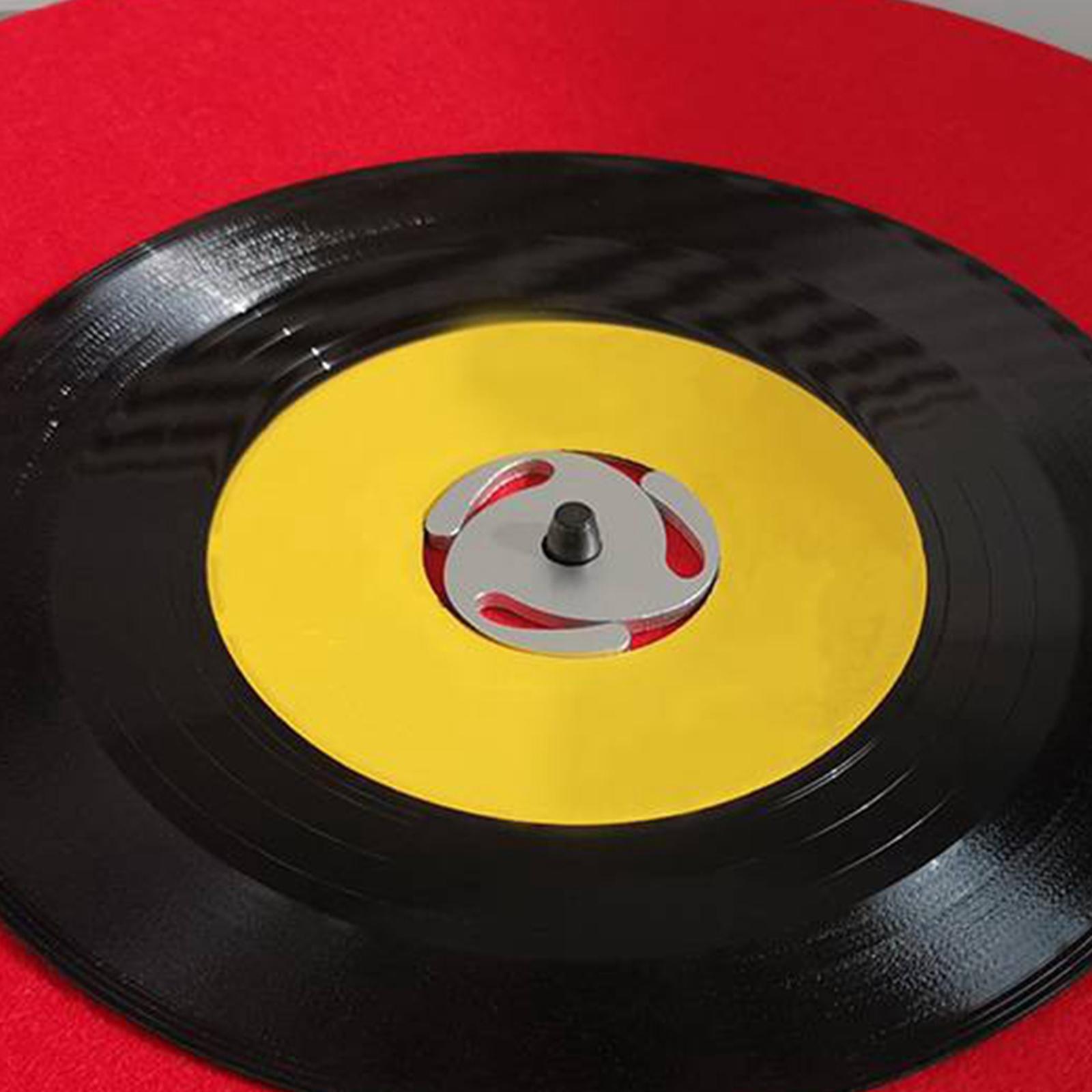 Vinyl Record Player for 7" Vinyl Metal Disc Stabilizer Weight Clamp