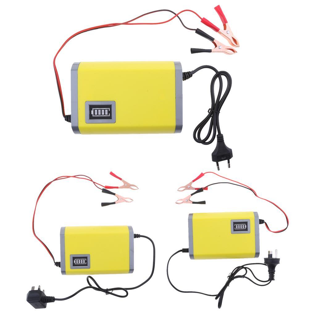 Car Motorcycle Battery Charger 12V 6A Adapter Power Supply Input 220V