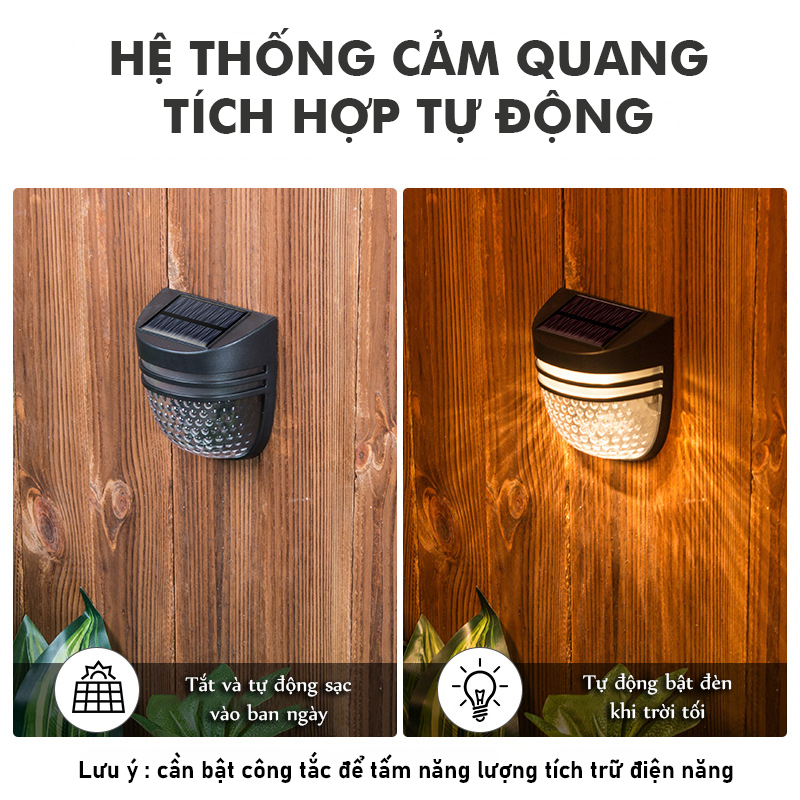 Đèn tường năng lượng mặt trời đèn tường ngoài trời hình bán nguyệt, công nghệ mới- K1517