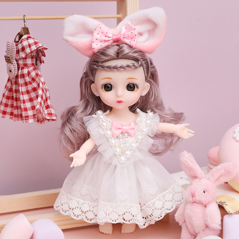 Búp bê barbie BJD mô hình búp bê 3D cao cấp có 11 khớp đồ chơi cho bé gái  Quà sinh nhật cho trẻ em