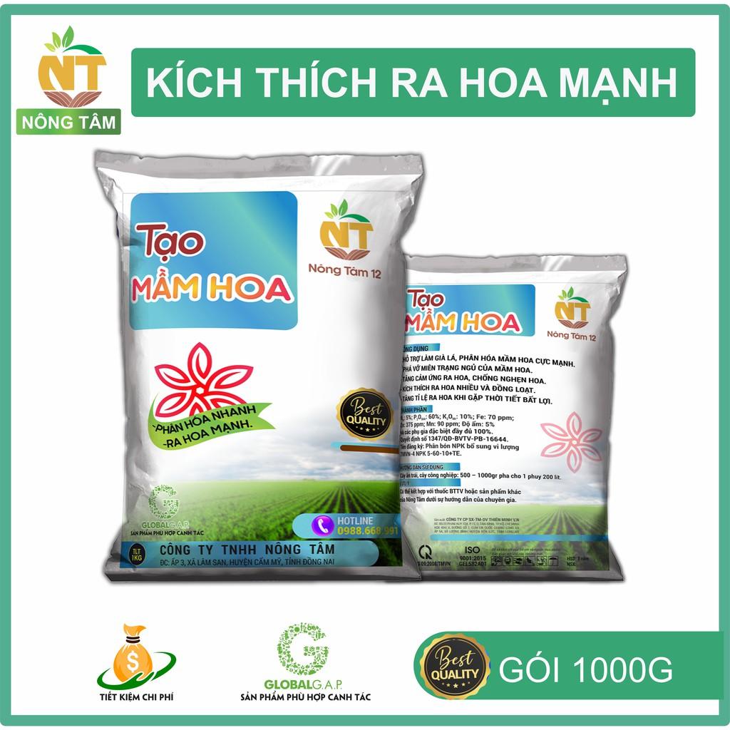 Phân bón lá, phân bón Siêu tạo mầm hoa, kích ra hoa cực mạnh chuyên cho cây ăn quả, gói 1kg