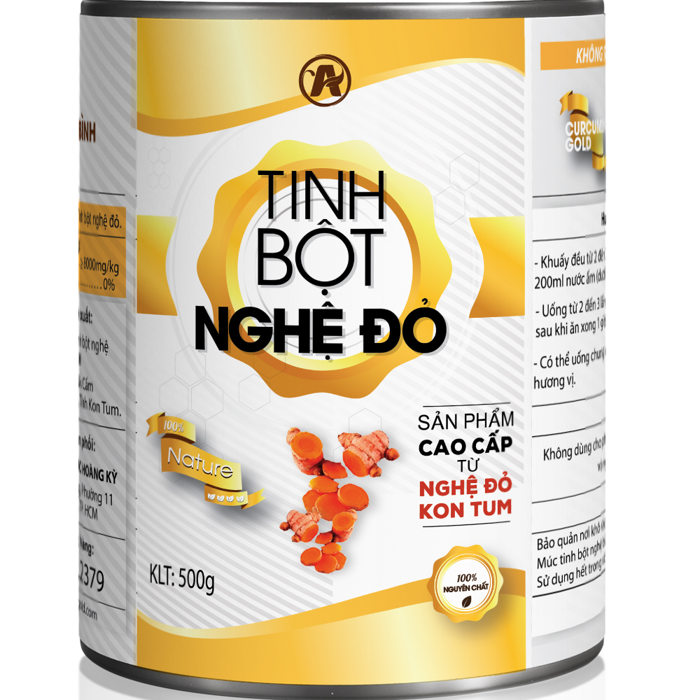 Combo 2 lon Thực Phẩm chức năng Tinh bột nghệ đỏ An Bình