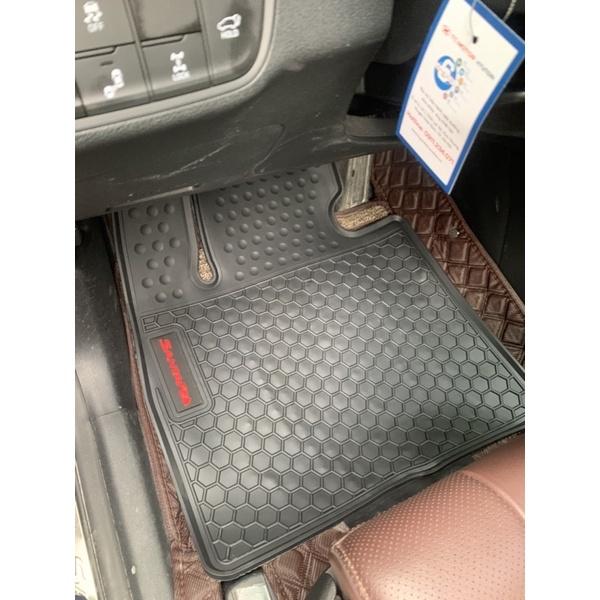 Thảm lót sàn cao su 3D cao cấp dành cho xe Hyundai Santafe 2019-2023