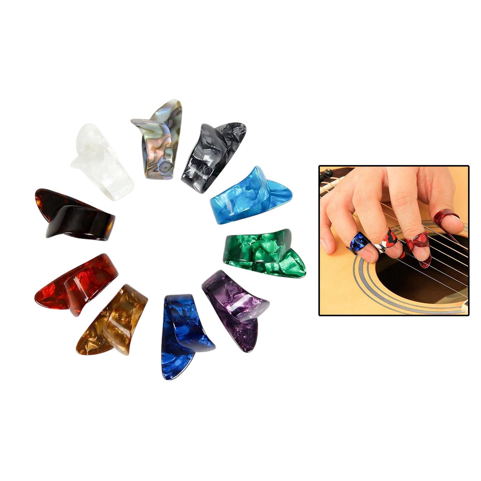 10Pcs Guitar Thumb Finger Picks for Banjo String Instrument Accessories