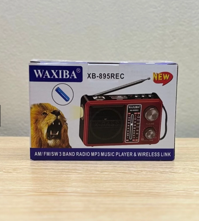Máy Nghe Nhạc Kiêm Đài Radio Waxiba XB-895REC Tích Hợp Đèn Pin Hỗ Trợ Thẻ Nhớ, USB ( Hàng chính Hãng )