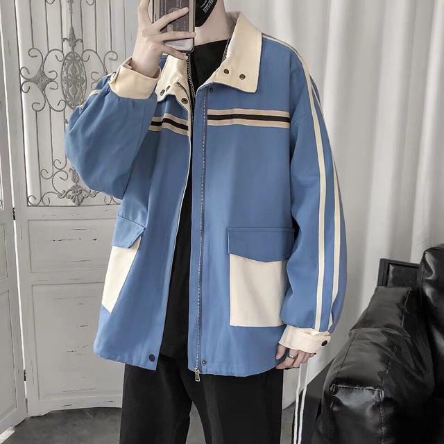 Áo khoác kaki unisex nam nữ hàng bao đẹp y hình form rộng