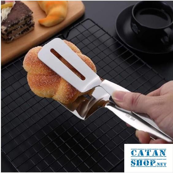 Kẹp inox gắp đồ ăn, xẻng gắp đồ chiên nướng,gắp đồ nóng như bít tết, kẹp thực phẩm bằng inox bền đẹp