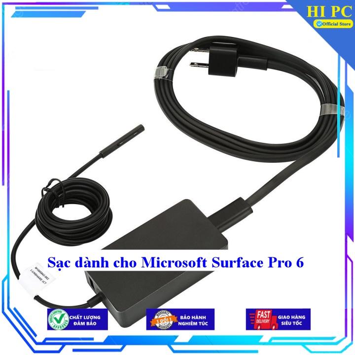 Sạc dành cho Microsoft Surface Pro 6 - Kèm Dây nguồn - Hàng Nhập Khẩu