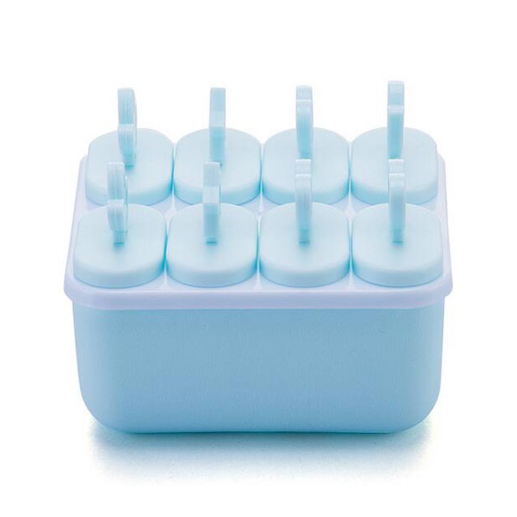 Ice Pop Maker Mold Popsicle Ice Cream Mould Frozen 6/8 Cells Square Blue