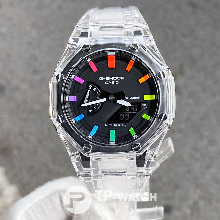 Đồng Hồ Nam Dây Nhựa Casio G-Shock GA-2100SKE-7A AP CUSTOM SKELETON x RAINBOW ROYAL OAK (SPECIAL)